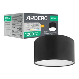 Зображення  LED світильник Ardero AL544 10Вт 4000K Black Алюміній