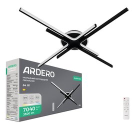 Зображення  Світлодіодний світильник Ardero AL6185-1ARD Mill 64Вт Black