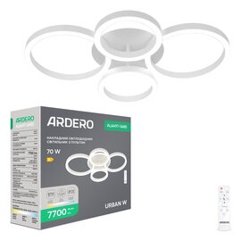 Зображення  LED світильник Ardero AL6497-1ARD Urban W 70Вт White Метал