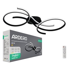 Зображення  LED світильник Ardero AL6545-1ARD Force L 68Вт Black залізо,алюміній