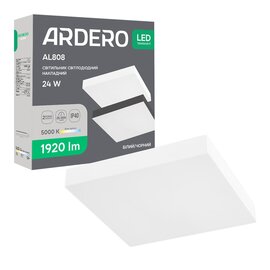 Зображення  Світлодіодний LED світильник Ardero AL808 24Вт 5000K White