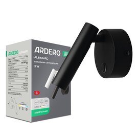 Зображення  LED світильник Ardero AL8160ARD 3Вт Black Метал