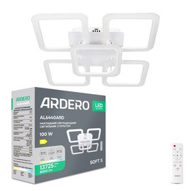 Зображення  LED світильник Ardero AL6440ARD SOFT S 100Вт White