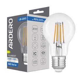 Зображення  LED лампочка Ardero LB-200 5,6Вт E27 4000K на