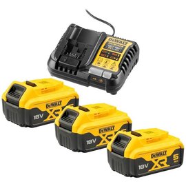 Зображення  Акумулятор + зарядний пристрій DeWalt DCB1104P3