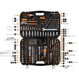 Зображення 2 Набір інструментів Neo Tools 233шт (10-078)