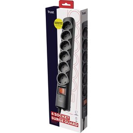 Изображение 6 Trust Surge Protector 6 ports (21059) 6 розеток