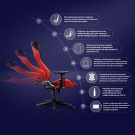 Зображення 6 Крісло Trust GXT714R Riyа ECO Red (25064)