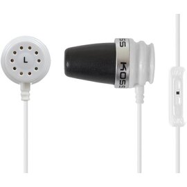 Зображення  Навушники Koss Sparkplug White (196833.101) для плеєра