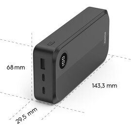 Зображення 6 Повербанк Hama 20000mAh Black (00201755)