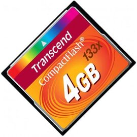Зображення 2 Карта пам`яті Transcend CompactFlash 133x 4GB - TS4GCF133, Обсяг пам`яті: 4 Гб