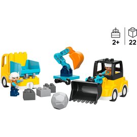 Зображення  Конструктор Lego Duplo Town Town 3-в-1 Строительная техника (10475)