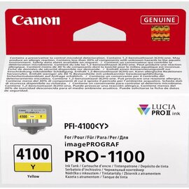 Изображение  Картридж для принтеров Canon PFI-4100 imagePROGRAF PRO-1100 Yellow (6780C001)