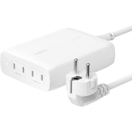 Зображення  Зарядний пристрій Belkin 200W GaN 4хUSB-С (WCH015VFWH)