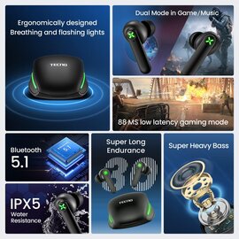 Изображение 3 Наушники Tecno G01 (4895180780899) для мобильных устройств
