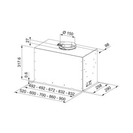 Зображення 6 Витяжка Franke Box Flush Basic FBFE BK A52 (305.0729.555)