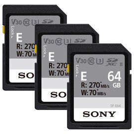 Зображення 2 Карта пам`яті Sony SDXC SF-E Series UHS-II Class 10 U3 V60 128GB (SFE128A.ET4)