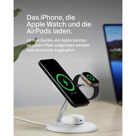 Зображення 6 Зарядний пристрій Belkin Magnetic Adjustable Pad Qi2 (WIZ023VFWH)