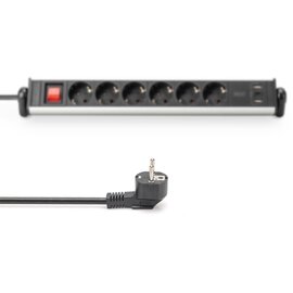 Изображение 3 Сетевой фильтр Digitus Office 6xSchuko 1.5m (DA-70624) 6 розеток