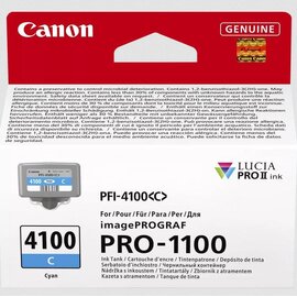Изображение  Картридж для принтеров Canon PFI-4100 imagePROGRAF PRO-1100 Cyan