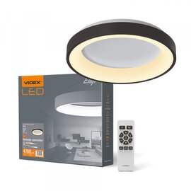 Зображення  Світлодіодний LED світильник Videx EDGE-RC-72W-Black (VLE-ERC-72B)