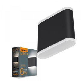 Зображення  Світлодіодний світильник Videx AR06 IP54 VIDEX 6W 2700K Black (VL-AR06-062B)