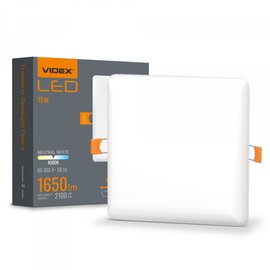 Изображение  LED светильник Videx VLE-DLFS-154 15W 4000K 220V (VLE-DLFS-154) на 15 W