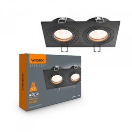Изображение  LED светильник Videx SPF23S for 2xGU10 Black (VL-SPF23S-B)