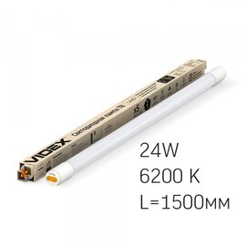 Зображення  LED світильник Videx T8 24W 1.5M 6200K matt (VL-T8-24156) Скло