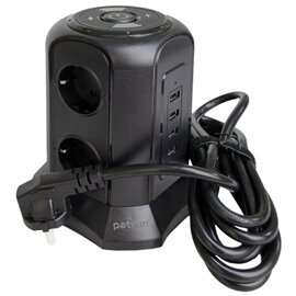 Изображение  Patron SP-1663-USBTW (EXT-PN-SP-1663-USBTW) 6 розеток