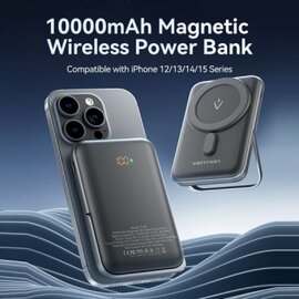 Зображення 4 Повербанк Vention 10000mAh 20W PD USB-C In/Out, QI-15W Black (FHNB0)