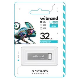 Изображение 2 USB флеш накопитель Wibrand Chameleon 32GB USB 2.0 Silver (WI2.0/CH32U6S)