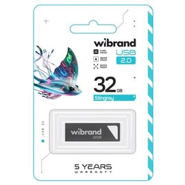 Изображение 2 Накопитель USB Wibrand Stingray 32GB USB 2.0 Grey (WI2.0/ST32U5G)