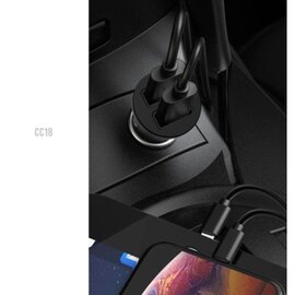Зображення 2 Зарядний пристрій XO CC18 2.1A/2 USB Black (XO-CC18-BK)