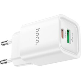 Зображення 4 Зарядний пристрій Hoco C149A Charm 1xUSB-C PD30W + 1xUSB QC3.0 White (6942007630337)