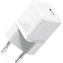 Зображення  Зарядний пристрій Baseus GaN5 Fast Charger USB-C 20W white (CCGN050102)