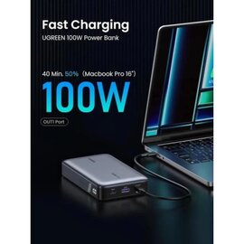 Зображення 4 УМБ Ugreen PB720 20000mAh 100W Two-way Fast Charging (25188)