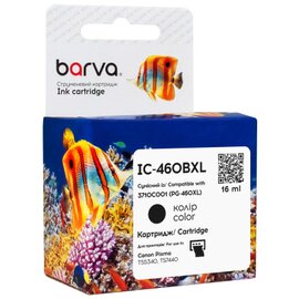 Зображення  Картридж для принтерів Barva Canon PG-460 XL black/3710C001, 16 мл (IC-460BXL)
