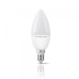 Зображення 2 Світлодіодна лампочка Titanum C37 6W E14 4100K (TLС3706144) з цоколем E 14