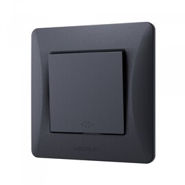 Зображення 3 Вимикач Videx Binera Black Graphite (VF-BNSW1I-BG) без підсвітки