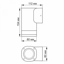 Зображення 3 Світлодіодний LED світильник Videx AR071G IP54 GU10 (VL-AR071G)