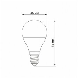 Зображення 3 LED лампочка Titanum G45 6W E14 4100K (TLG4506144) на