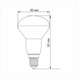 Зображення 3 Світлодіодна лампочка Titanum R50 6W E14 3000K (TLR5006143) з цоколем E 14