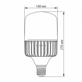 Зображення 3 Світлодіодна лампочка Videx A145 100W E40 5000K (VL-A145-100405) з цоколем E 40