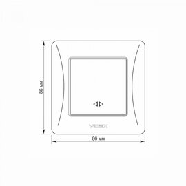 Зображення 5 Вимикач Videx Binera Black Graphite (VF-BNSW1I-BG) без підсвітки