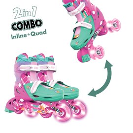 Зображення  для дітей Neon Combo Skates 34-37 Flowers (NC49F4)