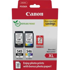 Изображение  Картридж для принтеров Canon PG-545/CL-546 MultipackXL, BK+Color, Blister (8286B011)