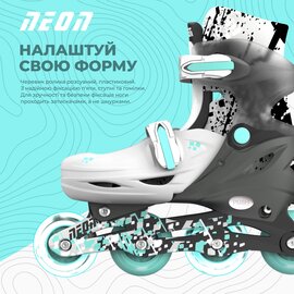 Зображення 5 для дітей Neon Combo Skates 30-33 Grey (NT30E4)
