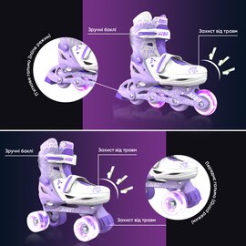 Зображення 6 Ролики для дітей Neon Combo Skates 34-37 Purple (NT10L4)