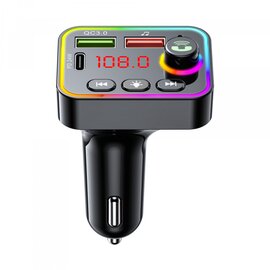 Зображення 2 FM модулятор Havit HV-FM819BT RGB Black,